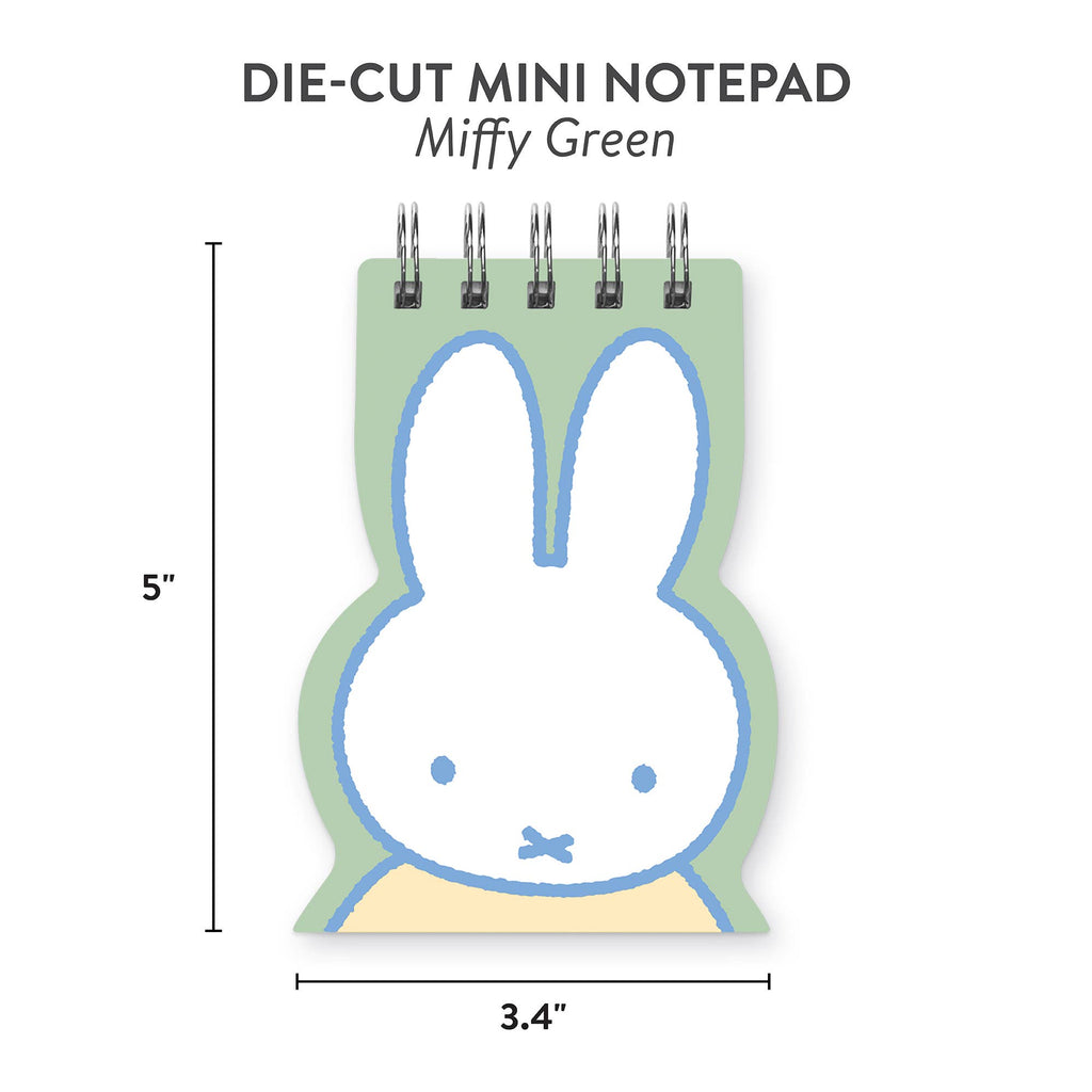 Miffy Green Die-Cut Mini Notepad – MEMO EVANSVILLE