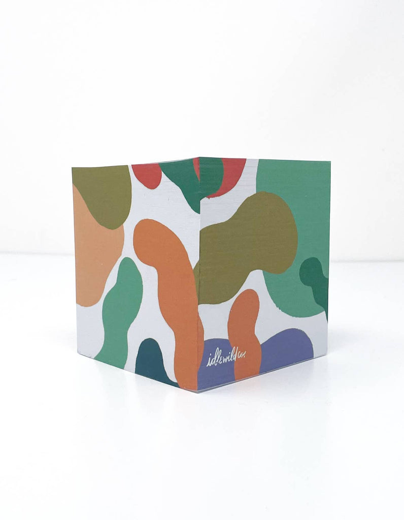 Multicolor sticky note cube 